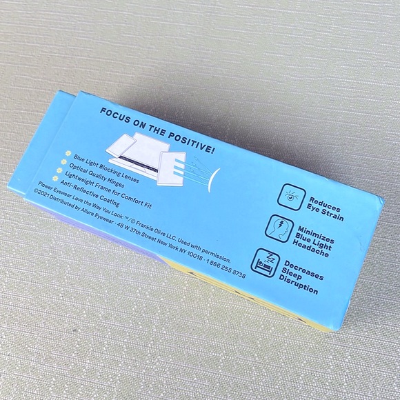 NWT Flower By Drew Barrymore Hazel Blue Light Blocking Glasses - Picture 7 of 8